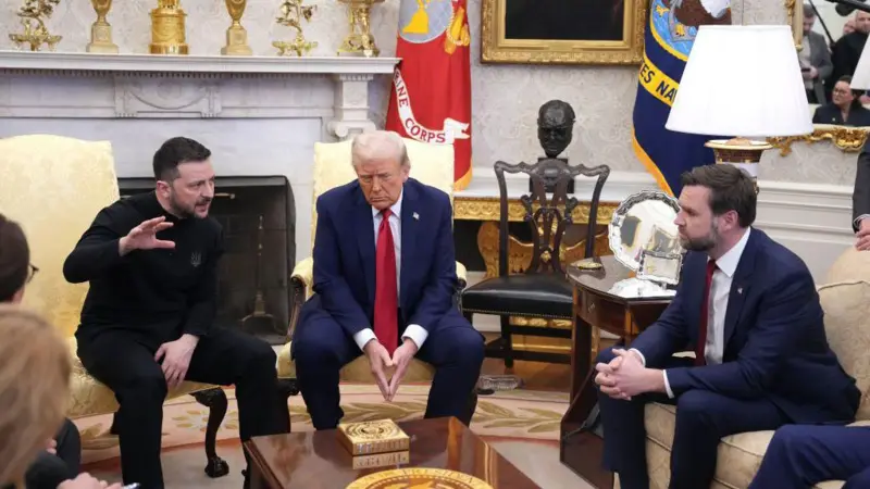 ট্রাম্প ও ভ্যান্সের সাথে বাগবিতণ্ডার পর হোয়াইট হাউজ ছাড়লেন জেলেনস্কি