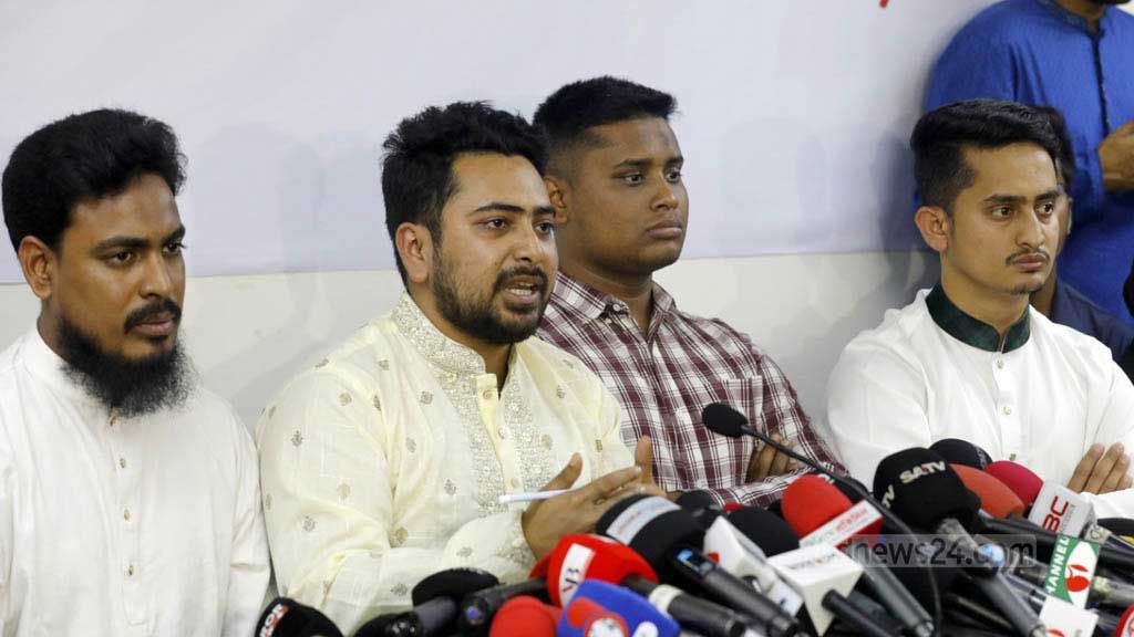 ‘ক্ষতির আশঙ্কায়’ অর্থ দাতাদের নাম বললেন না নাহিদ ইসলাম