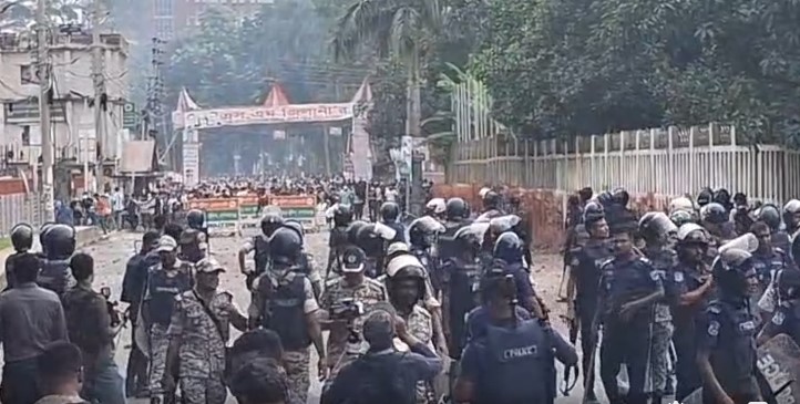 এনসিপির নেতারা খুলনায়, মাদারীপুরে পদযাত্রা হয়নি