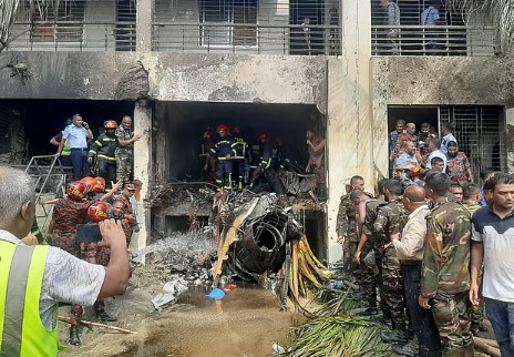 ক্লাসরুমে প্রশিক্ষণ বিমান: মৃতের সংখ্যা বেড়ে ১৯, রাষ্ট্রীয় শোক ঘোষণা