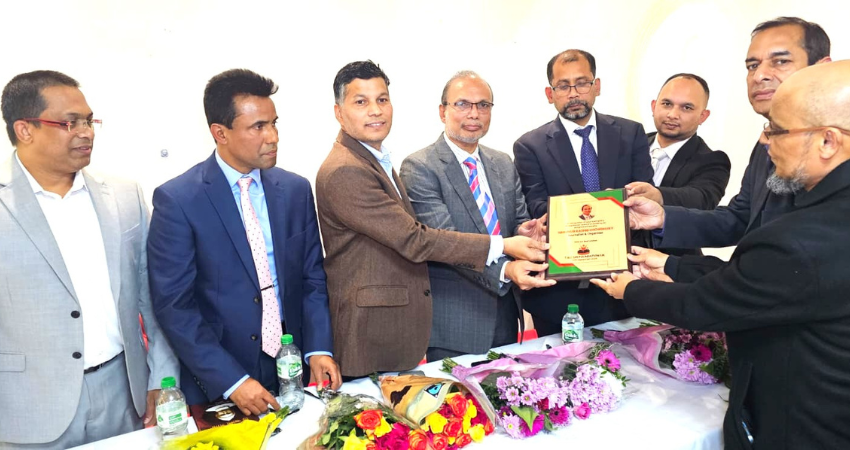 সাংবাদিক ও মানবাধিকার কর্মী  হারুনুর রশিদ চৌধুরী লন্ডনে সংবর্ধিত