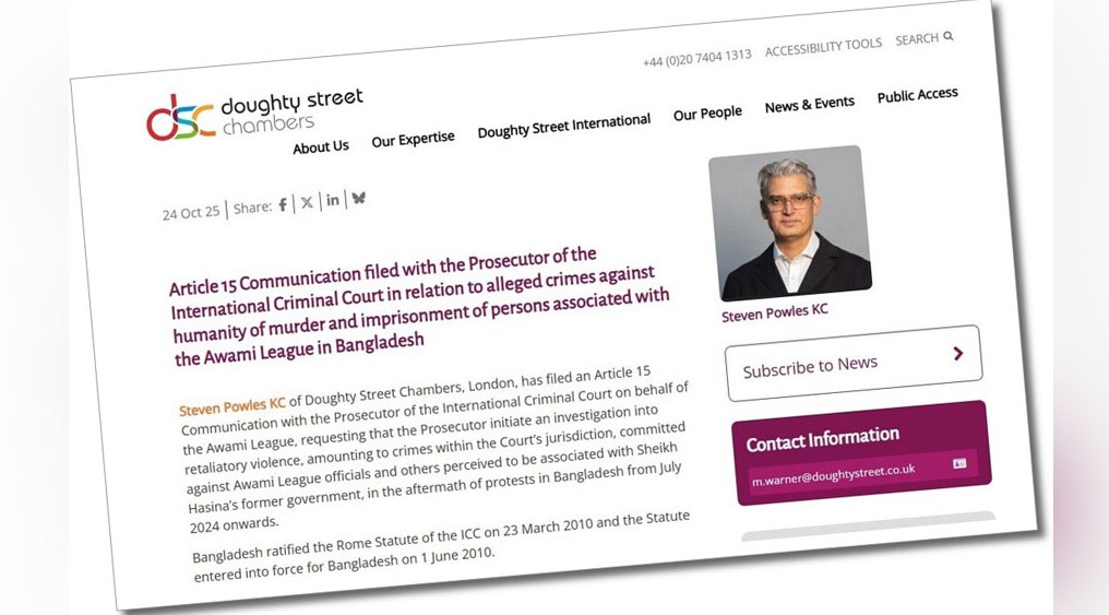 ট্রাইব্যুনালে শেখ হাসিনাসহ নেতাদের বিচার, আন্তর্জাতিক আদালতে গেল আওয়ামী লীগ